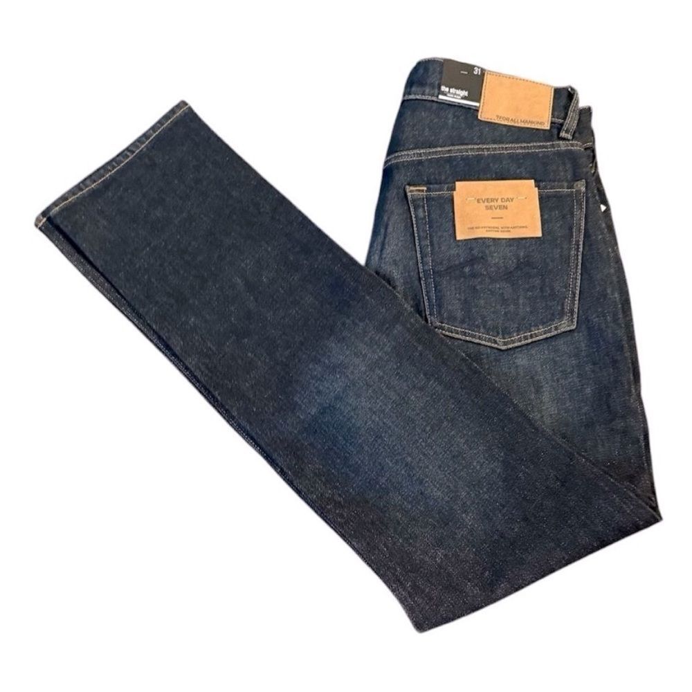 NWT 7 For All Mankind The Straight Men's Jeans 31 Nonstop Dark Wash